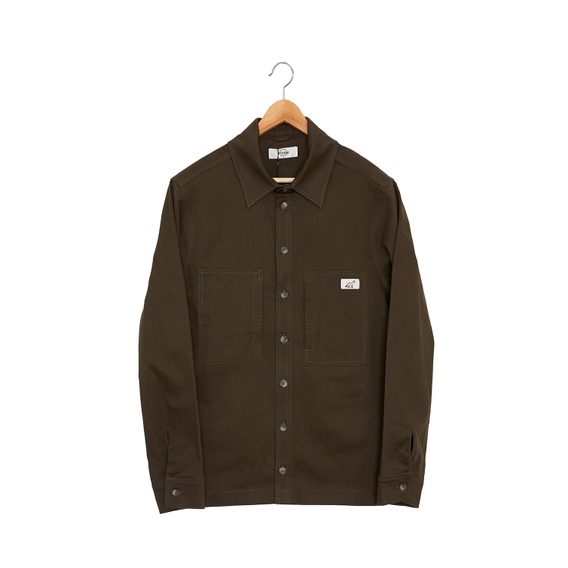 Gabardine Shirt — Dark Olive