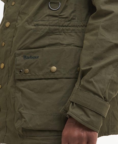 Barbour × TO KI TO Field Utility Casual Jacket — Dusky Green