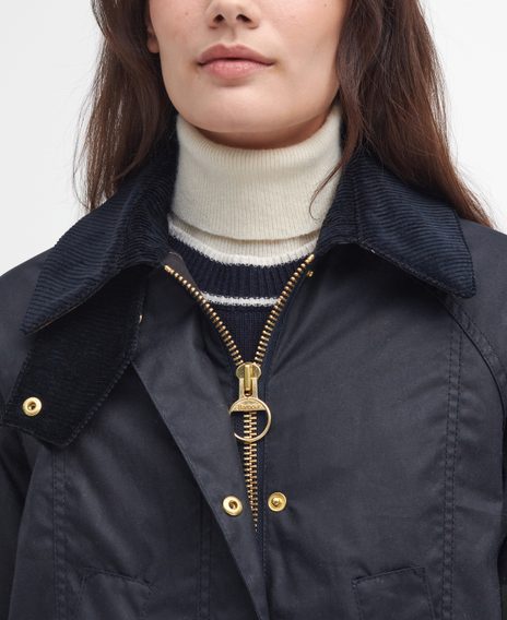 Barbour Modern Beadnell Waxed Jacket — Navy