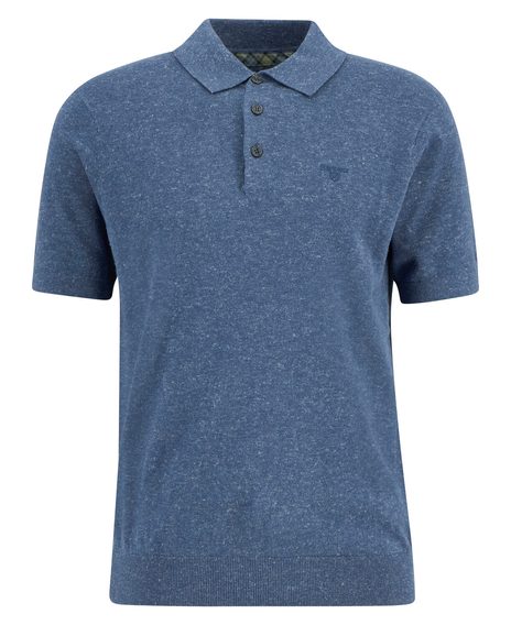 Barbour Muston Linen-Blend Knitted Polo Shirt