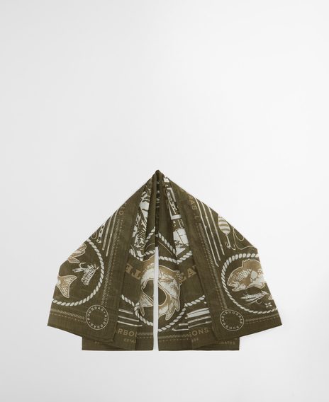 Barbour Heritage Bandana — Mid Olive