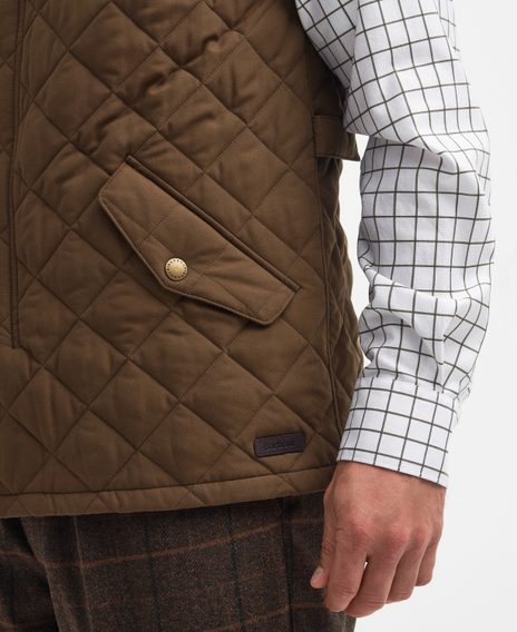 Barbour Shoveler Gilet — Washed Ochre