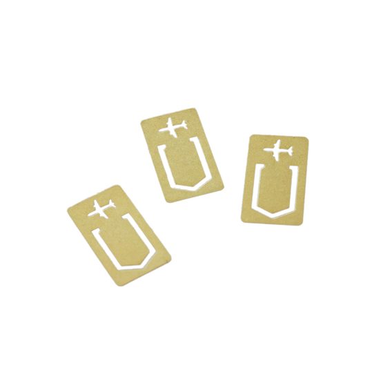 TRAVELER'S — Airplane Brass Clips