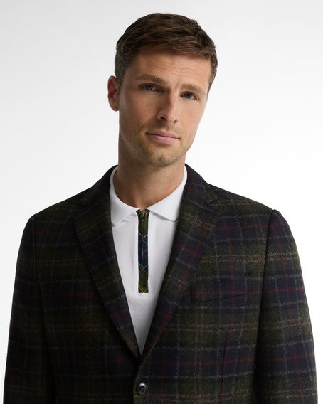 Barbour Sanders Moons Tartan Blazer