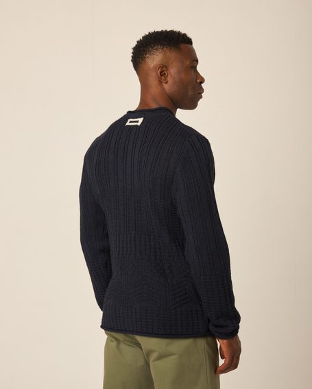 Peregrine Marina Crew Jumper — Navy