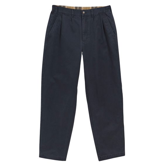Barbour Yorklane Twill Trousers — Dark Navy