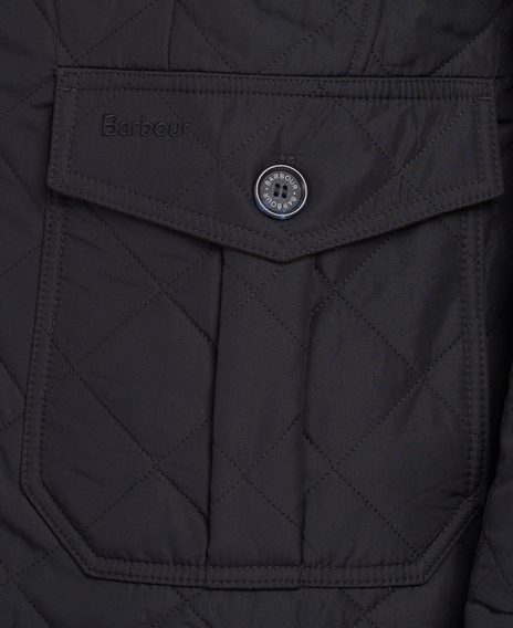 Barbour Quilted Lutz Jacket — Navy