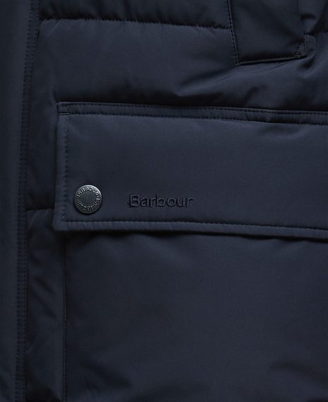 Barbour Bedale Puffer Jacket — Dark Navy