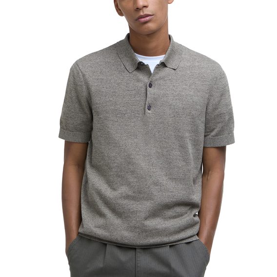 Barbour Buston Knitted Polo Shirt — Uniform Green