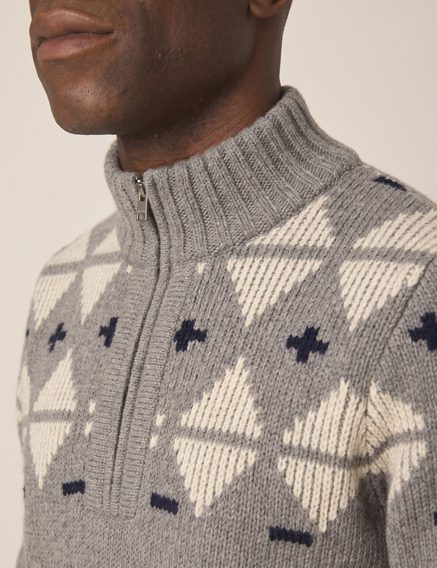 Peregrine — Mountain Zip Neck Sweater
