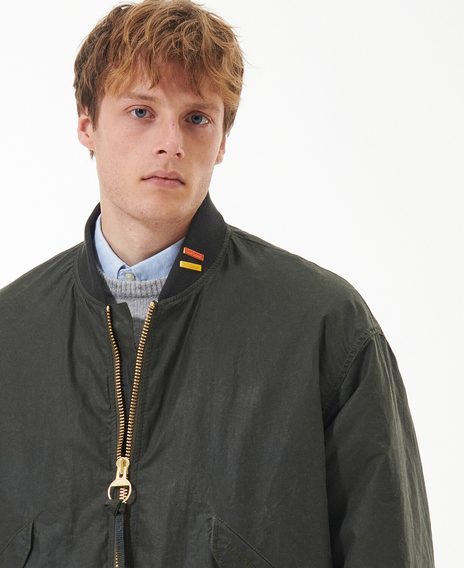 Barbour JBS Wax Flight Jacket — Archive Olive