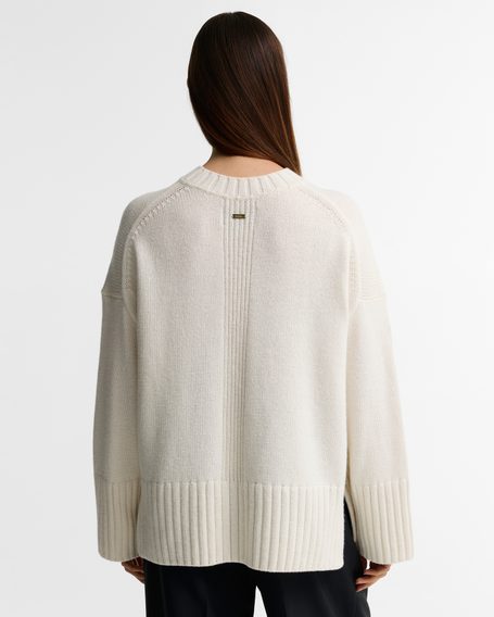 Barbour Gaia Knitted Jumper — White
