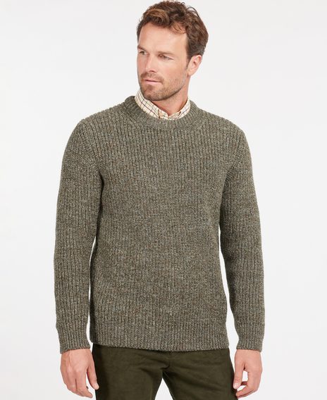 Barbour New Tyne Crew Jumper — Derby Tweed