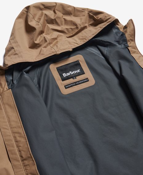 Barbour Whitstone Waterproof Jacket — Military Brown