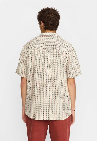 Revolution Short-Sleeved Cuban Shirt — Offwhite