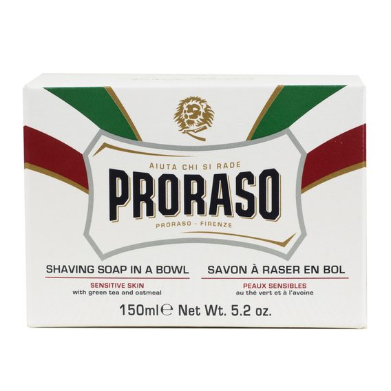 Proraso White Shaving Soap — Green Tea (150 ml)