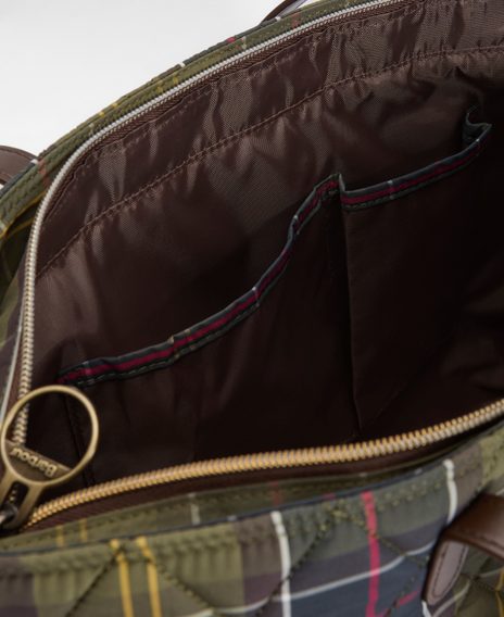 Barbour Wetherham Quilted Tartan Bag