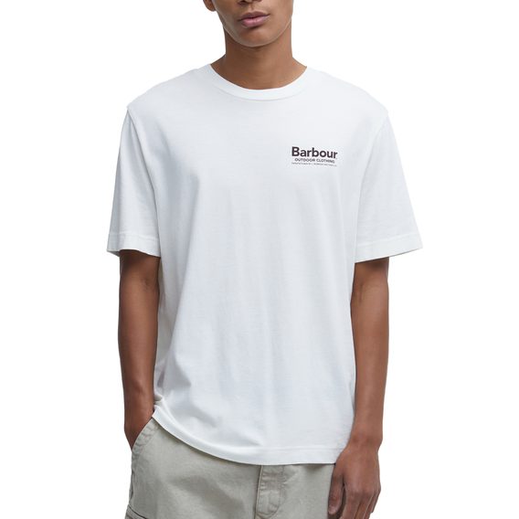 Barbour Thornley Relaxed Graphic T-Shirt — Whisper White
