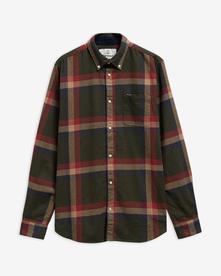 Barbour Folley Tailored Shirt — Olive