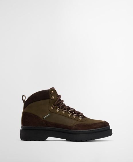 Barbour Sidwood Hiking Boots — Olive Nubuck