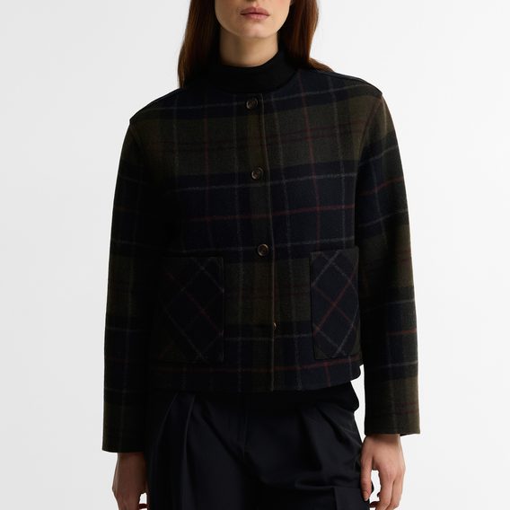 Barbour Marlow Overshirt — Shadow Classic Tartan