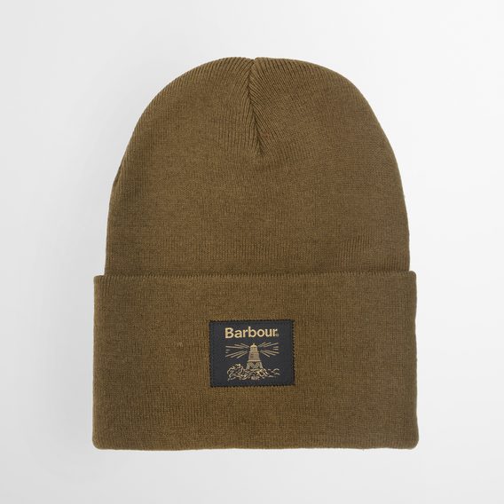 Barbour Harton Beanie — Dark Sand