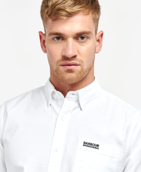 Barbour International Kinetic Tailored Shirt — Classic White