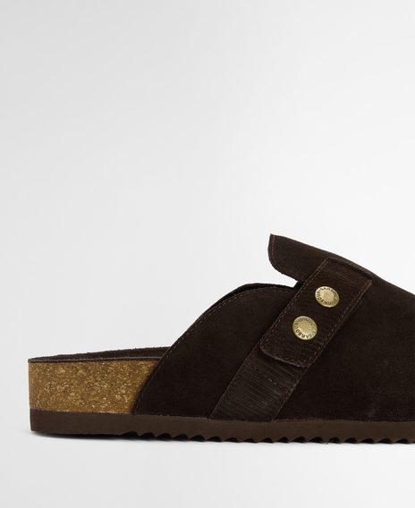 Barbour Bowman Sandal — Choc Suede