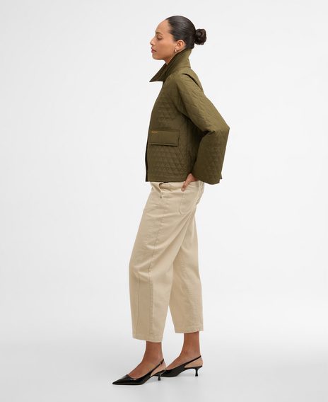 Barbour Kirby Quilted Jacket — Ivy Green