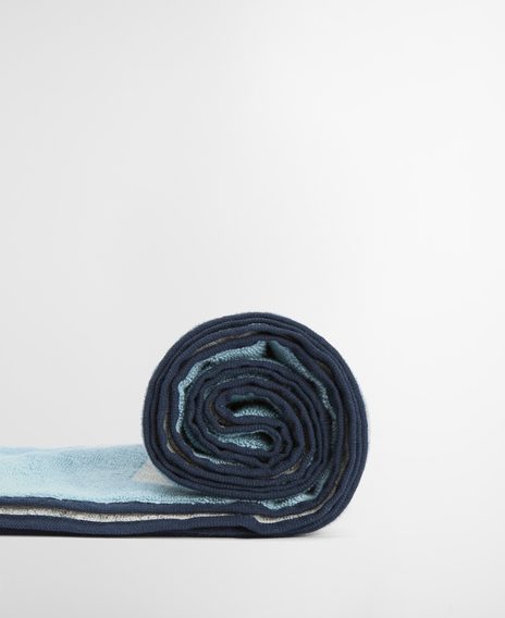 Barbour Archive Beach Towel — Surf Blue Logo