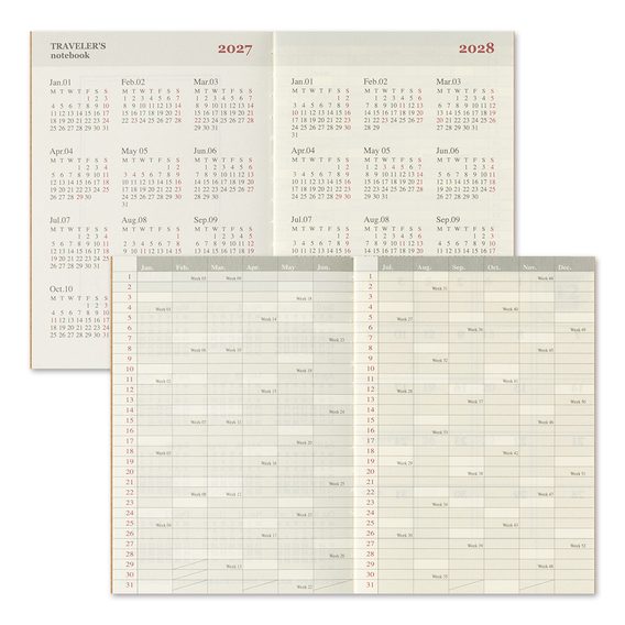 Traveler's 2027 Diary — Monthly (Passport)