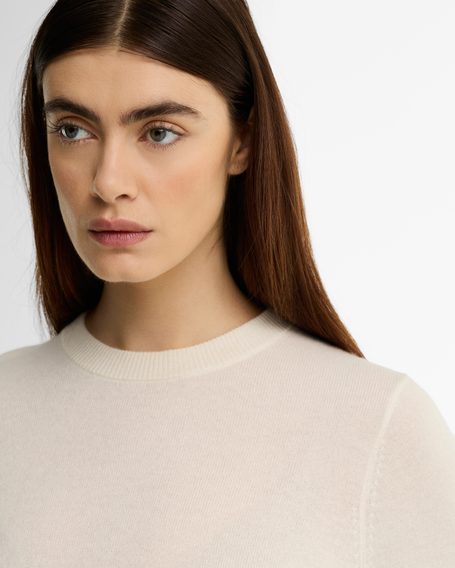 Barbour Penwood Cashmere Knitted Jumper — Cream