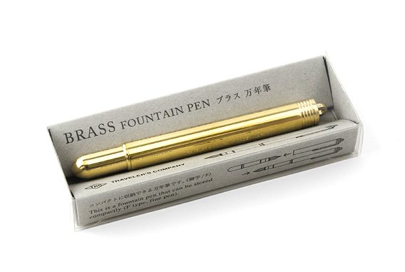 Mosadzné plniace pero TRAVELER'S COMPANY BRASS PRODUCTS