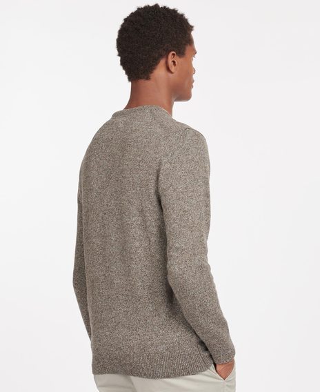 Barbour Tisbury Crew Neck Sweater — Grey Marl