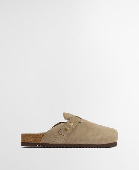 Barbour Bowman Sandal — Taupe Suede