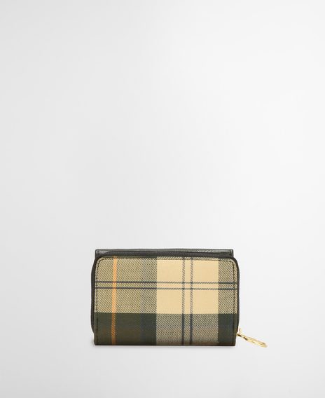 Barbour Rosa Leather French Purse — Black