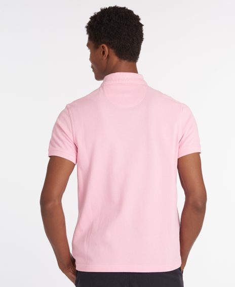 Barbour Sports Polo Shirt — Parfait Pink