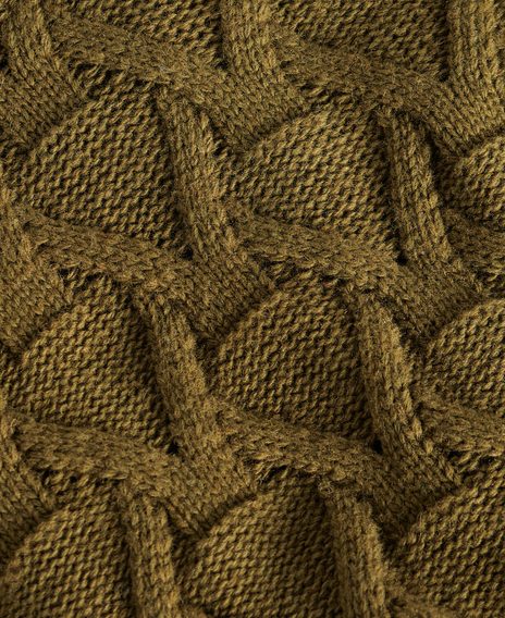 Barbour International Cable Knitted Jumper — Archive Olive