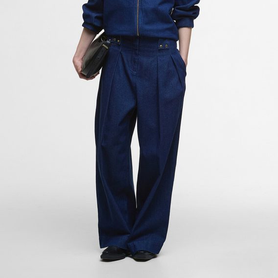 Barbour Arla Denim Wide Leg Trousers