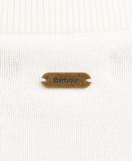 Barbour Hampton Knitted Jumper — Off White