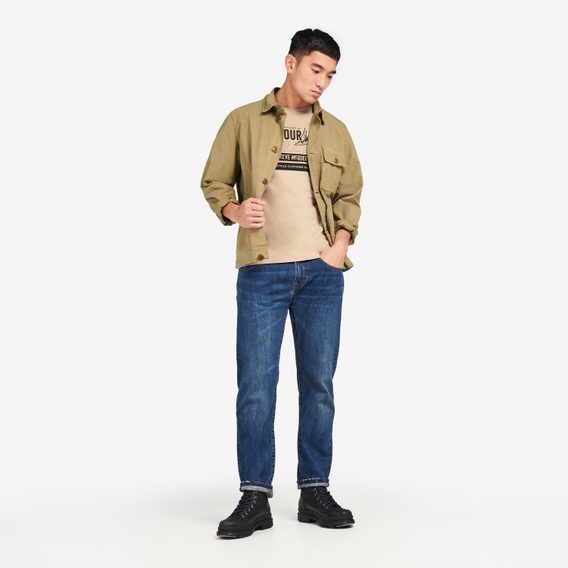 Odolná bavlnená bunda Barbour International McQueen Terrance Chore - Olive