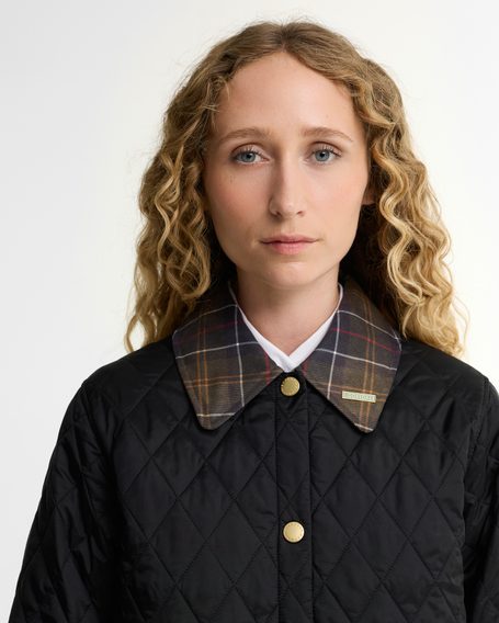 Barbour Icons Tartan Collar Modern Liddesdale Quilted Jacket