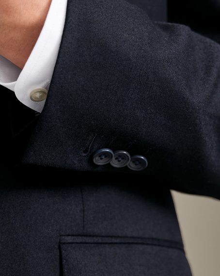 Charles Tyrwhitt Italian Flannel Suit Jacket — Navy