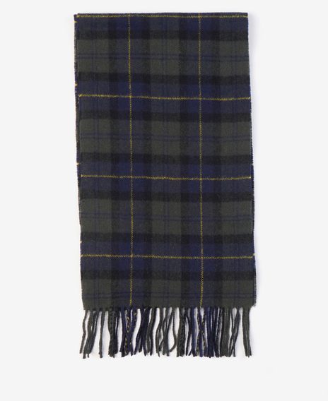Barbour Tartan Lambswool Scarf — Olive Night