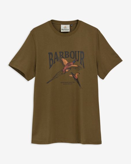 Barbour Pheasant Graphic Tailored T-Shirt — Olive