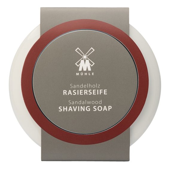Mydlo na holenie Mühle Sandalwood v porcelánovej miske (65 g)