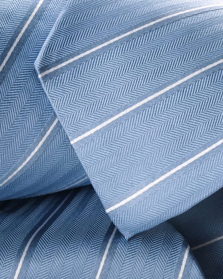 Charles Tyrwhitt Silk Stripe Tie — Sky Blue