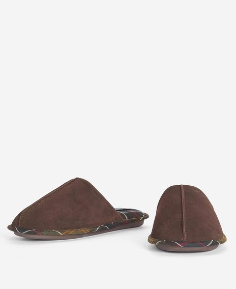 Barbour Foley Slippers — Brown