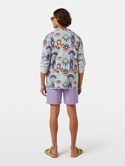Scotch & Soda — Jacquard Knit Short-Sleeved Shirt
