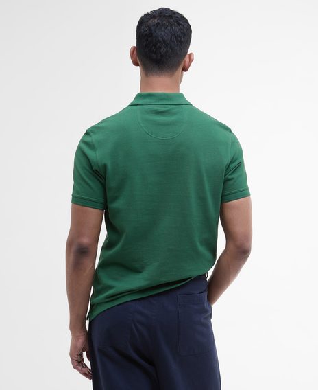 Barbour Tartan Pique Polo Shirt — Racing Green